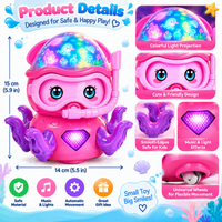 Ocean creature toy with interactive design