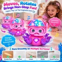 Octopus dance toy with colorful light effects
