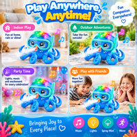 Octopus toy with light and music function