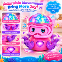 Octopus motion toy with electric movement
