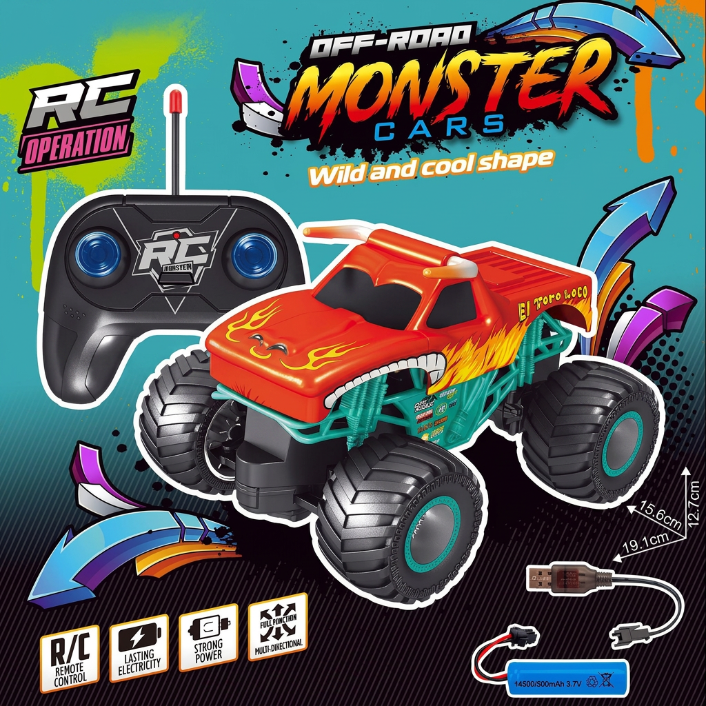 Off-road RC car Bigfoot for outdoor fun