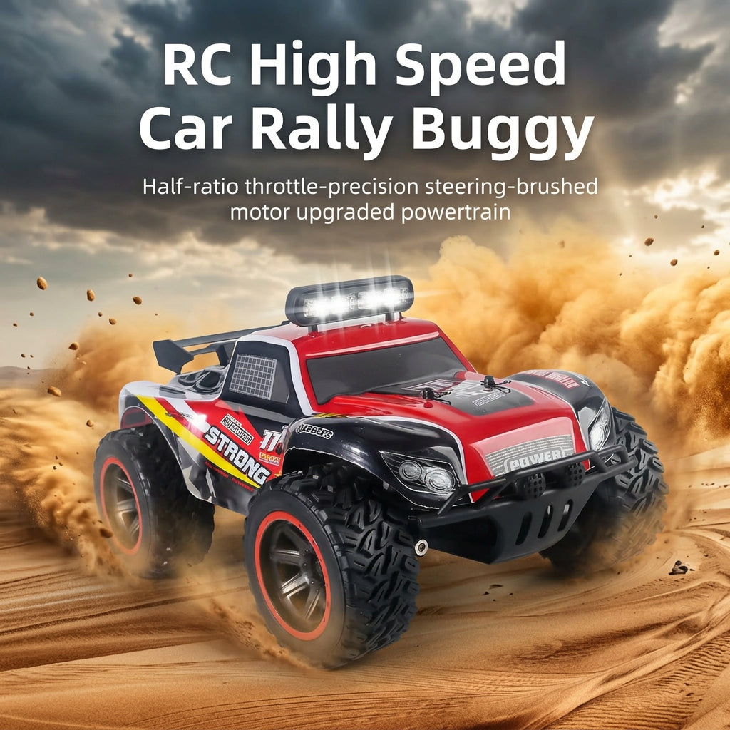 Off-road RC car with remote control suitable as a holiday gift for kids