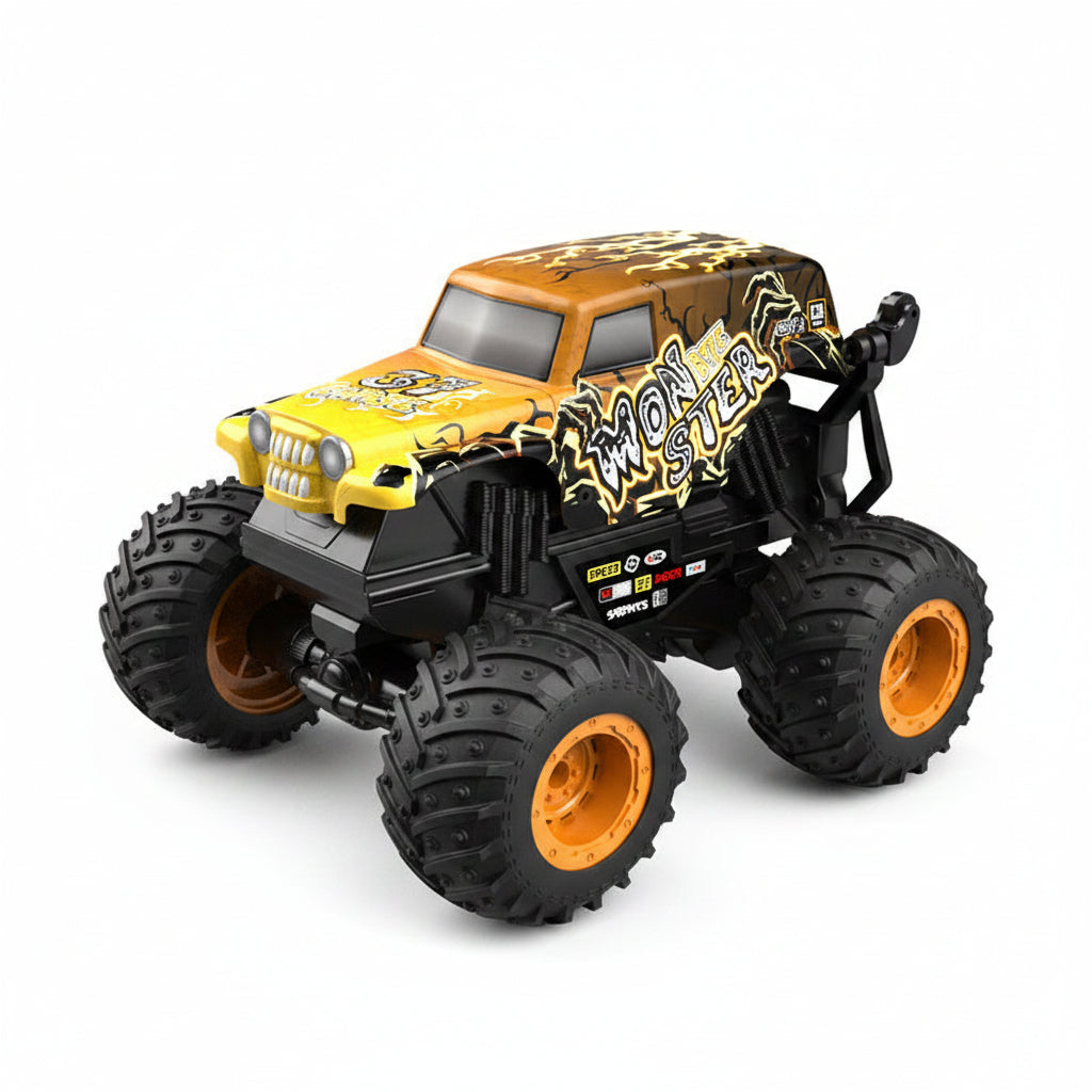 Off-road style RC truck with large wheels