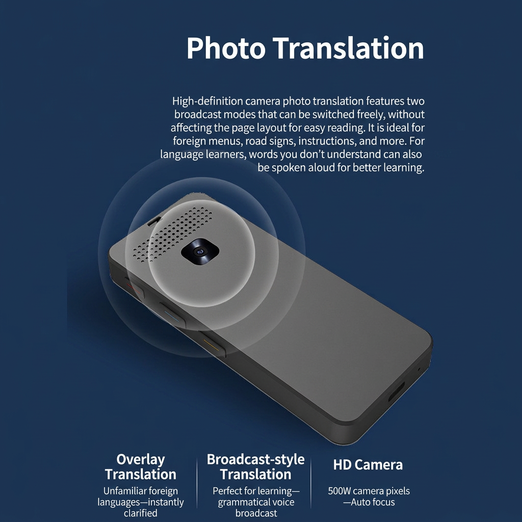 Offline translation device with handheld compact design