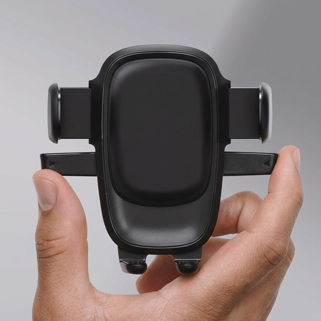 one touch lock car phone holder easy mount and release