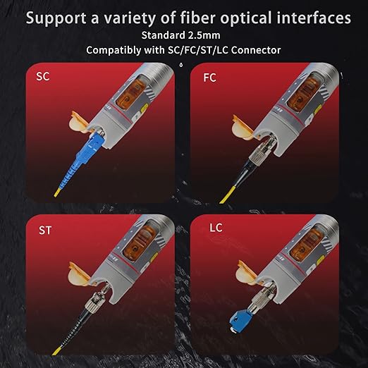 Optical fiber cable tester tool for telecom maintenance