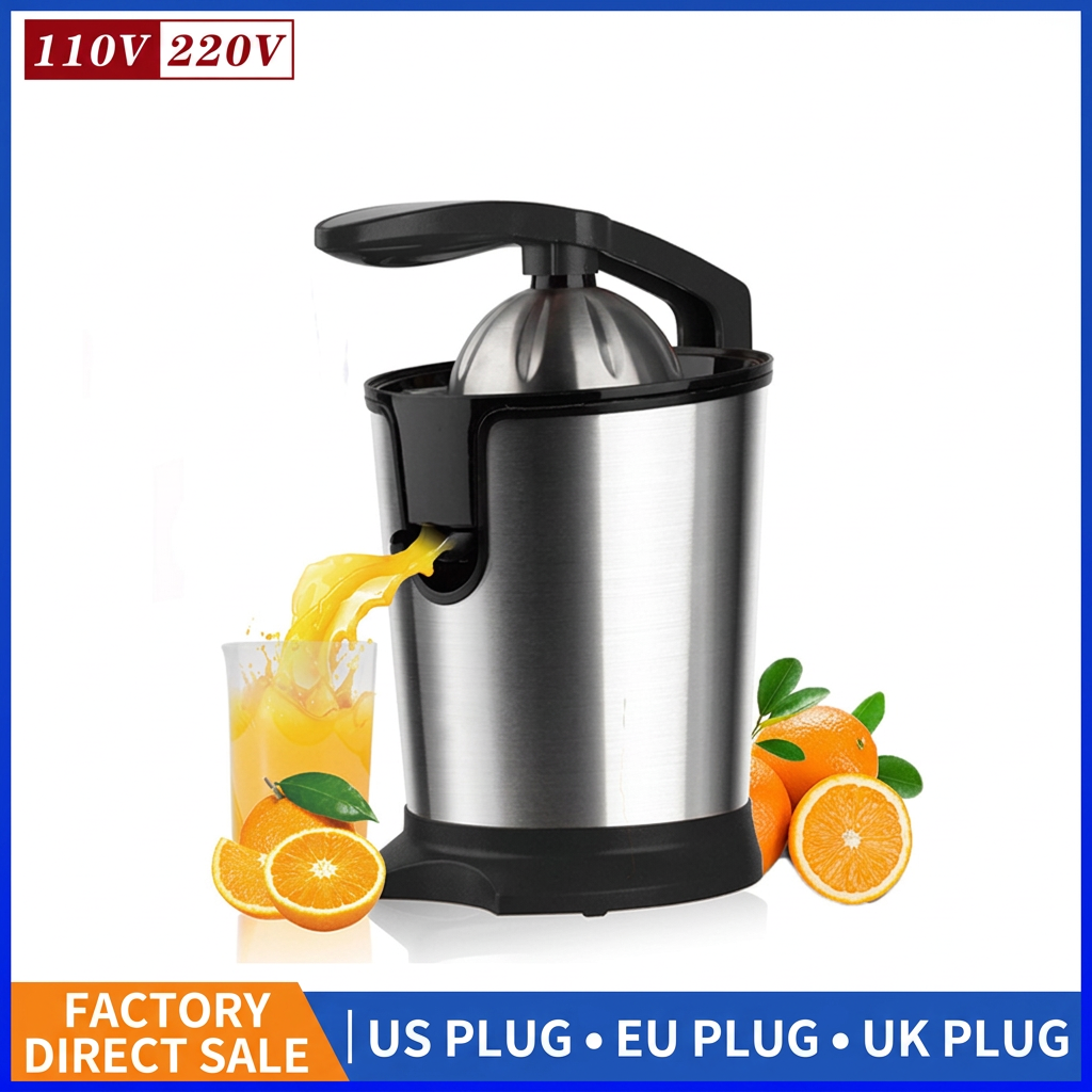 Orange juicer with adjustable pulp control settings