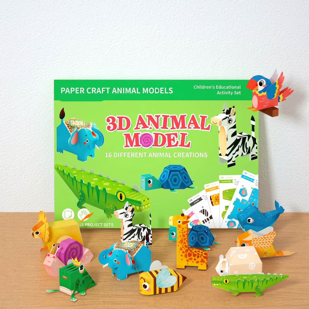 Origami Puzzle for Kids – 3D Paper-Cutting Toy for Educational Fun and Creativity