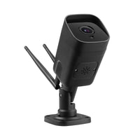 Outdoor app viewing camera setup with solar charging support