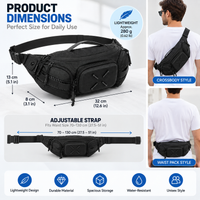 Outdoor chest bag for travel and recreational activities