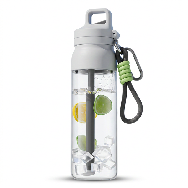 700ml Sports Bottle with Flip Straw Lid and Carry Strap, Convenient Running Bottle for Outdoor Activities, Sports Drink Bottle and Bottle for Sports for Cycling