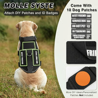 Outdoor Dog Training Harness With Adjustable Vest Design