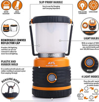 Portable waterproof lantern flashlight with multiple light modes for outdoor adventures