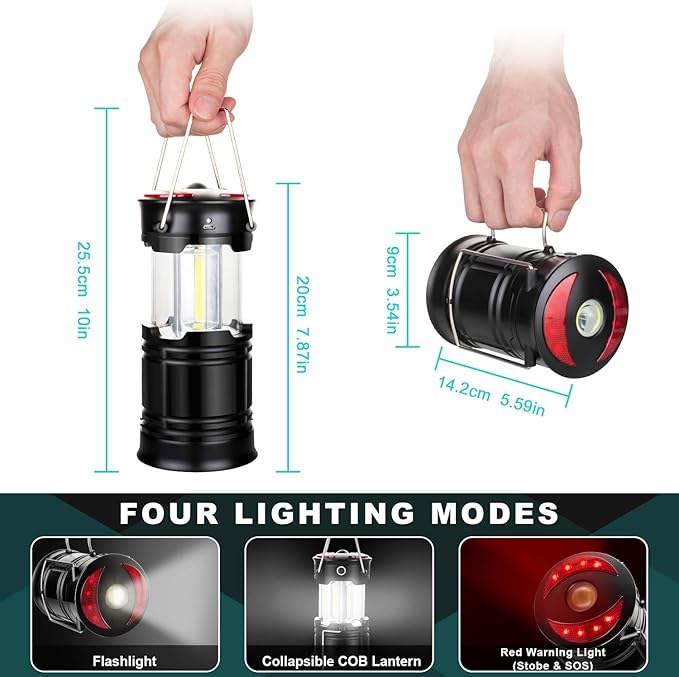 Outdoor LED lantern for hiking and camping trips