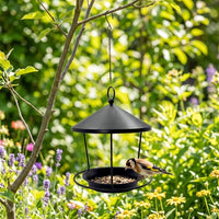 Outdoor Metal Bird Feeder for Garden and Yard