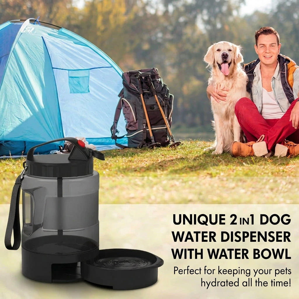 Outdoor pet drinking water bottle for dogs and cats