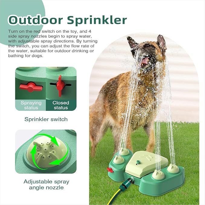 Outdoor Pet Water Fountain with Hose Connection Design