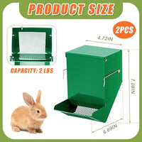 Outdoor Small Animal Feeder for Rabbits, Squirrels, and More