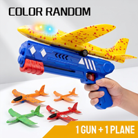 Outdoor sports toy foam airplane launcher for boys