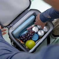 Outdoor travel cooler for keeping drinks and food cold during adventures