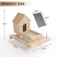 Outdoor Wildlife Feeder Made With Natural Wood Material