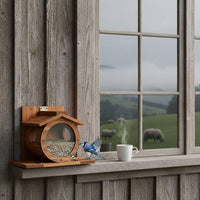 Outdoor Wooden Feeder For Birds And Squirrels