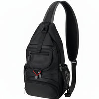 Packable crossbody sling bag front view for travel and outdoor use