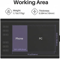  package contents with tablet, pen, and accessories