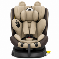Padded baby car seat with deep side support