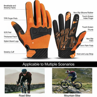 Padded MTB cycling gloves for motocross and dirt bike riding