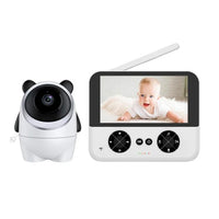 Panda-shaped baby camera with a white colour display and external antenna