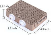 Front view of a paper bird toy platform