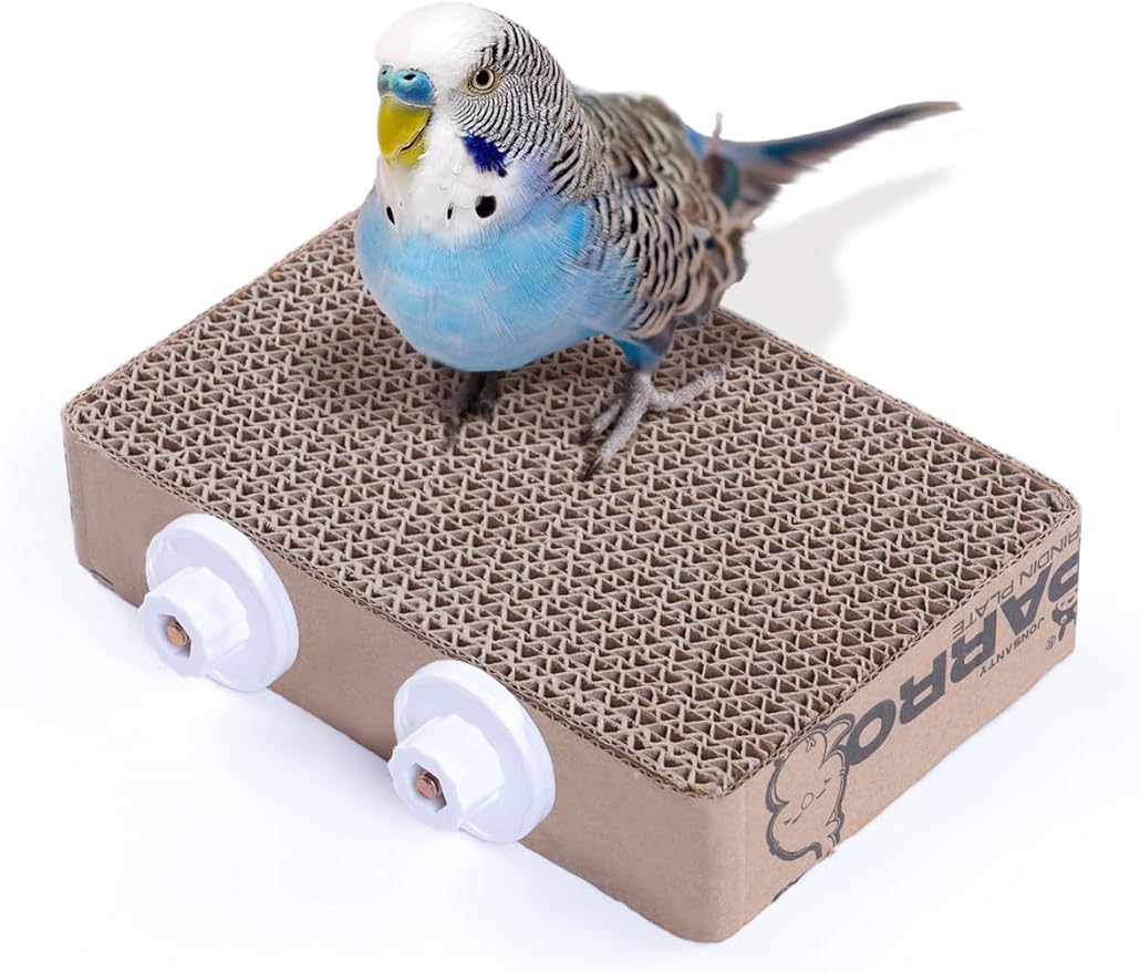 7.3 Inch Paper Bird Toy Platform Parrot Chew Toy for Cage