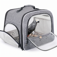 travel cage suitable for African Grey, cockatiels, and parrots