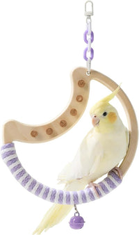 parrot perch spinning wooden stand for small birds