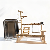 Parrot Playstand with Climbing Ladder and Wooden Perches