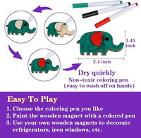 Wooden magnet craft kit for kids, ideal for party favors and Easter crafts