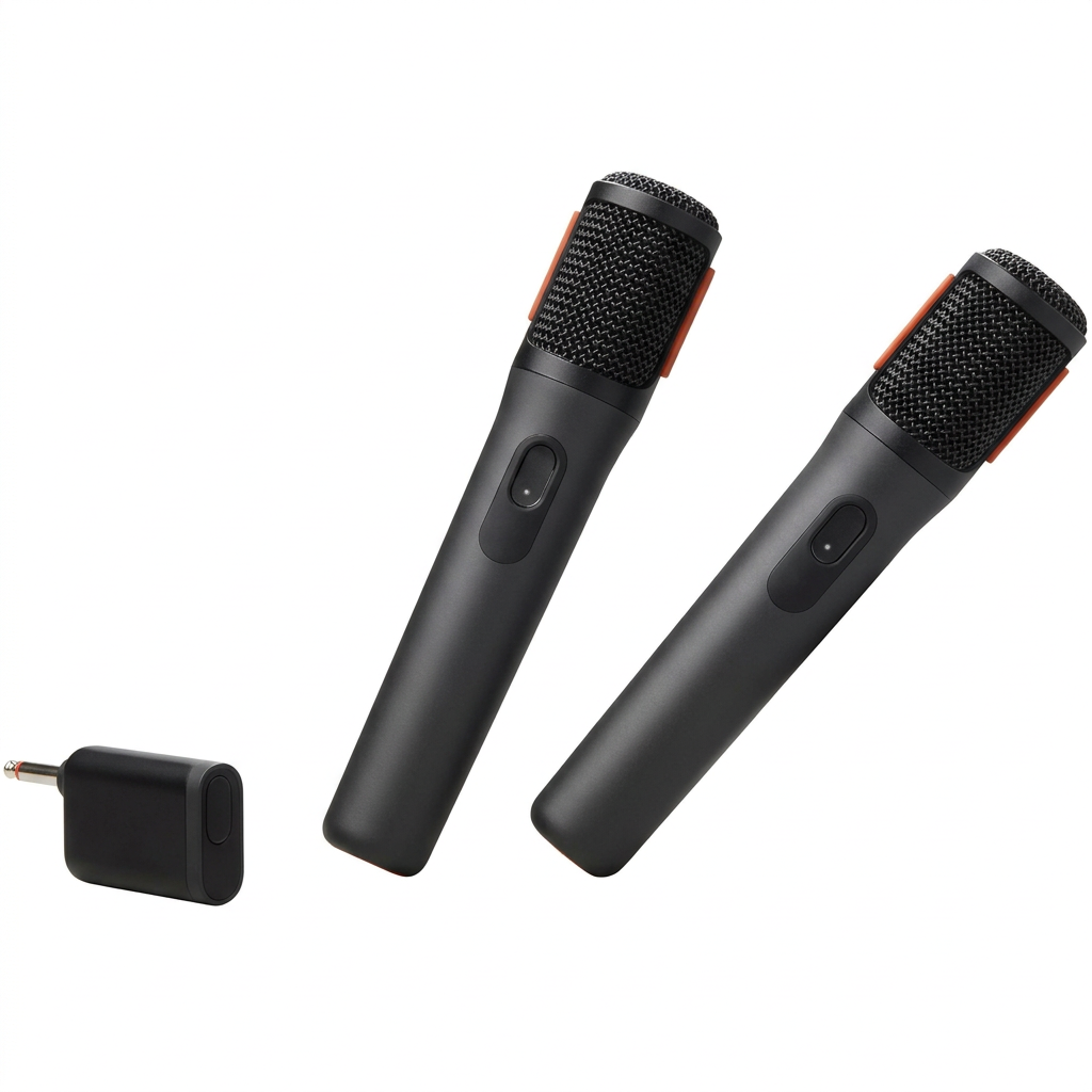 PartyBox wireless microphone 2X digital rechargeable with 700mAh battery for clear audio