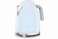 Pastel blue 1.7L retro electric kettle with curved handle