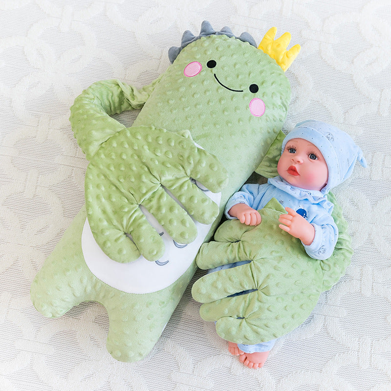 Patting companion pillow displayed in a nursery room