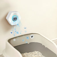 Pearl White Pet Litter Freshening Device For Indoor Use