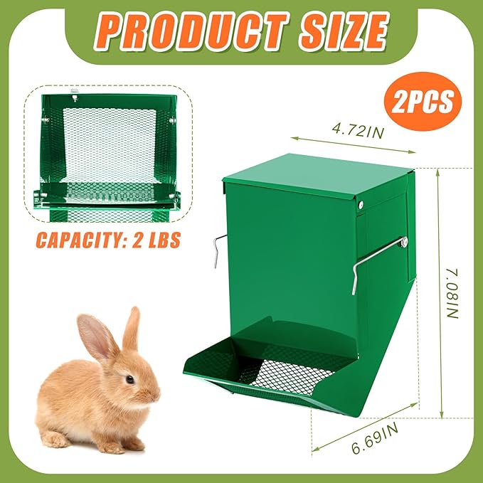 Close-up of the mesh base on a small animal pellet feeder