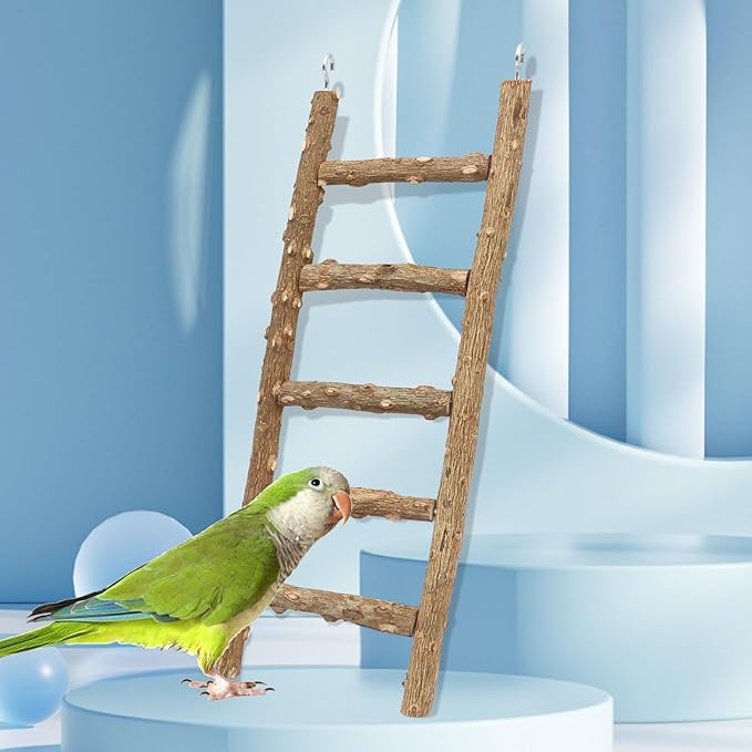 Natural Pepper Wood Parrot Ladder Bird Climbing and Chewing Toy