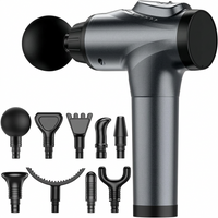 Percussion body massager with 30 speed settings front view