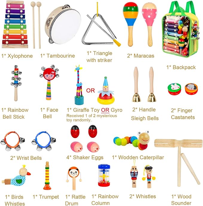 Percussion instruments set for kids musical toy set for early learning