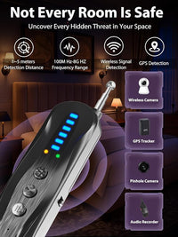 Device placed on desk for home safety monitoring