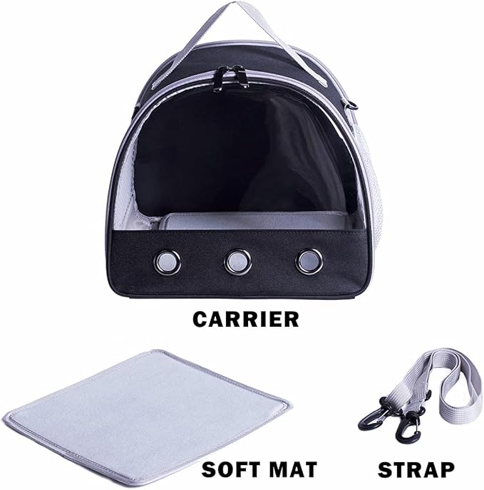 Clear Bubble Window Pet Backpack for Guinea Pigs, Rabbits, and Bird