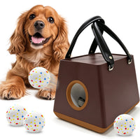 Pet ball launcher for supervised outdoor dog play