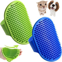 2 pack pet bath brushes for gentle coat care