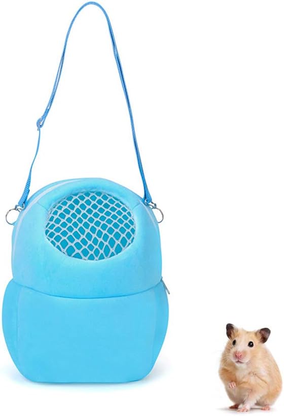Portable Pet Carrier Bag with Nylon Straps for Small Pets, Dwarf Hamster